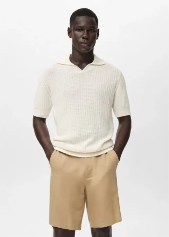 100% bawełna dzianinowa o strukturze polo