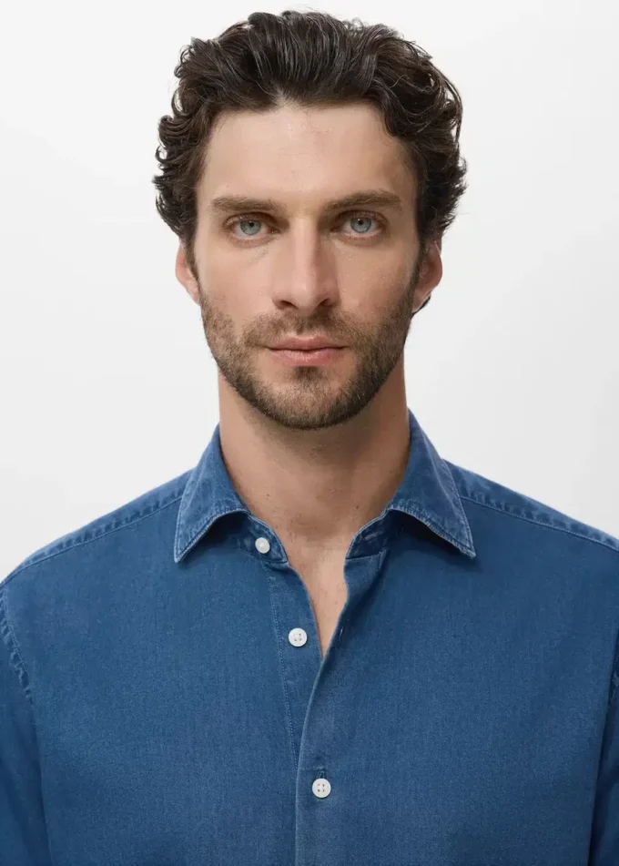 100% bawełna koszula z tkaniny typu chambray 100% bawełna koszula z tkaniny typu chambray