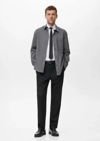 100% bawełna, luźny krój, koszula w kratę