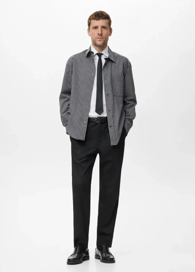 100% bawełna, luźny krój, koszula w kratę 100% bawełna, luźny krój, koszula w kratę