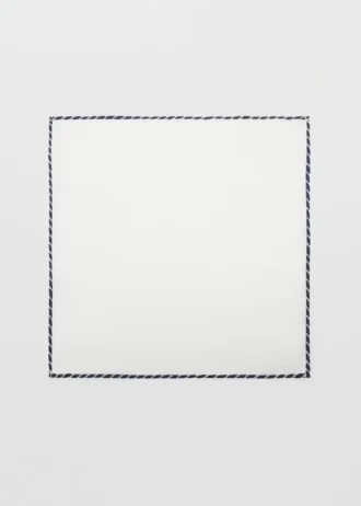 100% jedwabna haftowana chusteczka do kieszeni