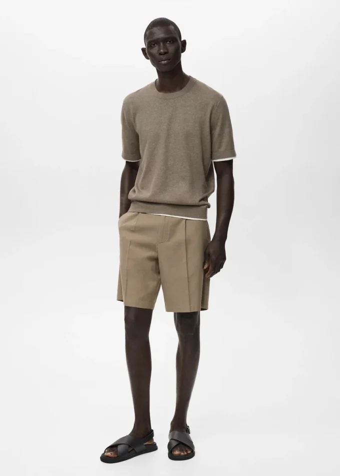 100% lniane bermudy 100% lniane bermudy