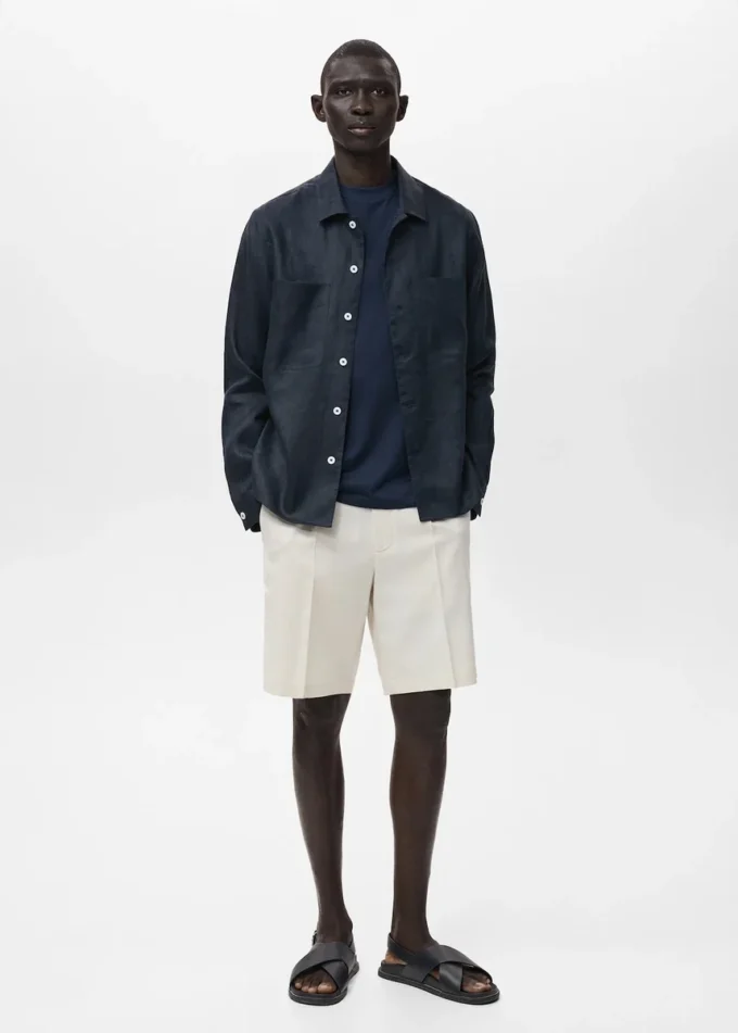 100% lniane bermudy 100% lniane bermudy