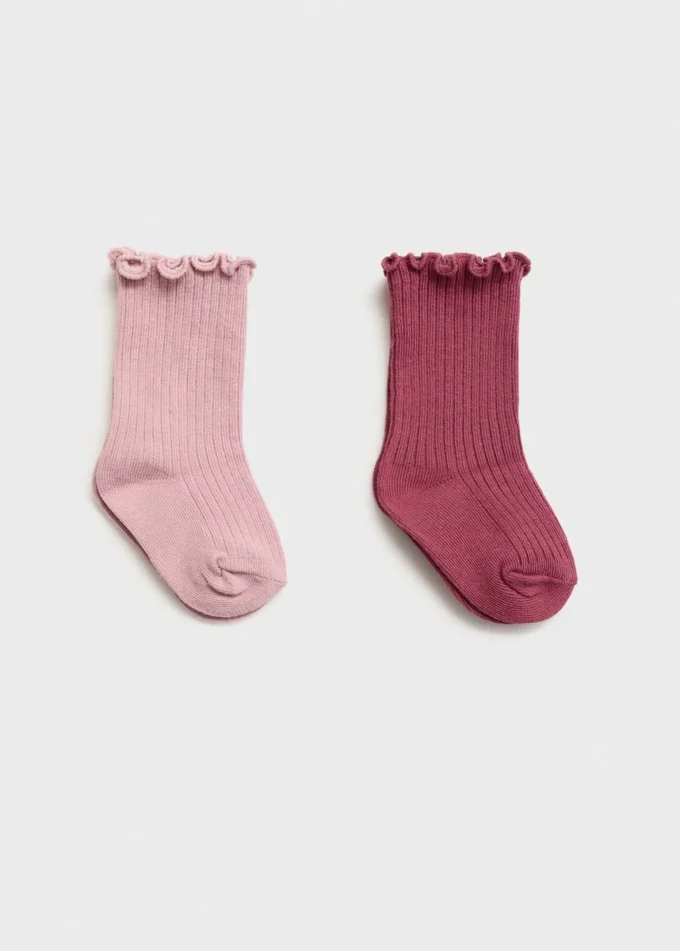 2 pary skarpetek prążkowanych 2 pary skarpetek prążkowanych