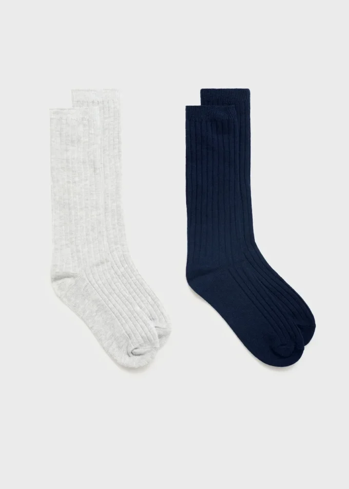2 pary skarpetek prążkowanych 2 pary skarpetek prążkowanych
