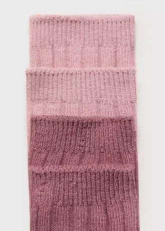 2 pary skarpetek prążkowanych