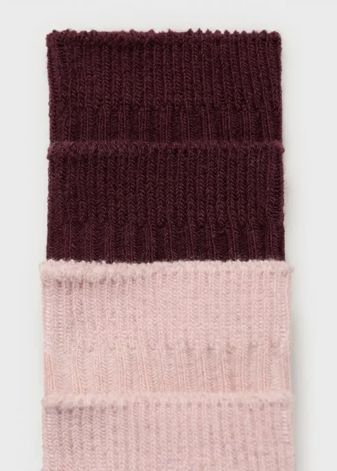 2 pary skarpetek prążkowanych 2 pary skarpetek prążkowanych