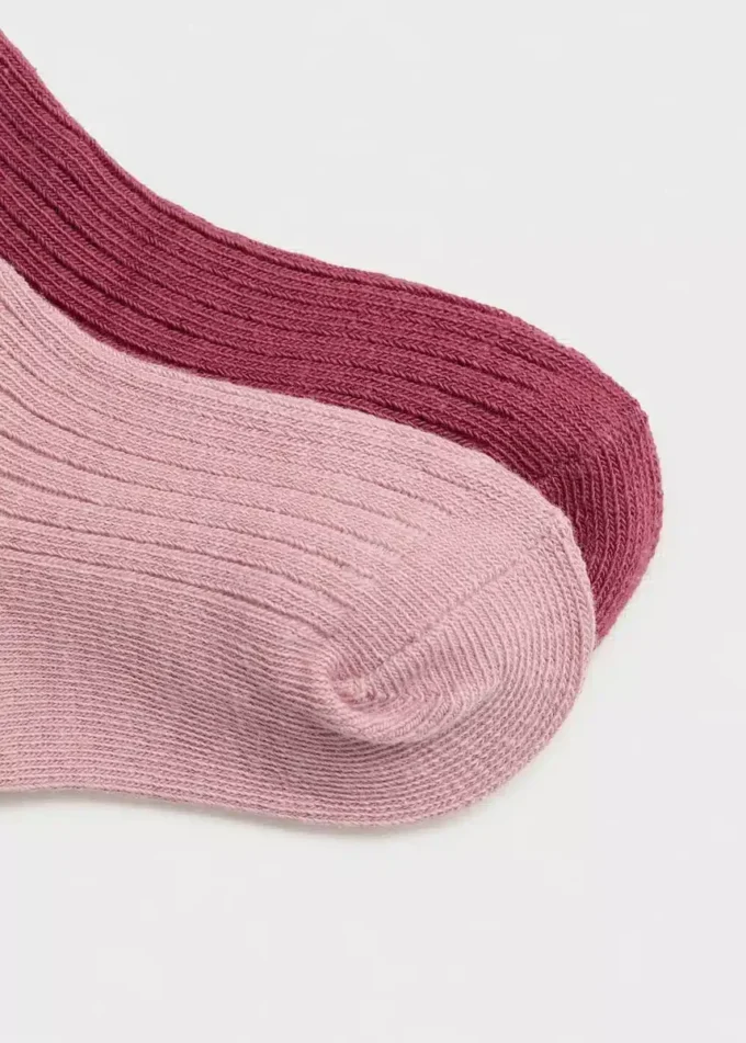 2 pary skarpetek prążkowanych 2 pary skarpetek prążkowanych