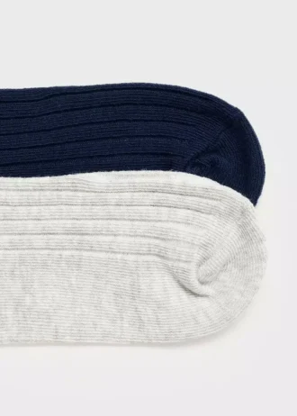 2 pary skarpetek prążkowanych