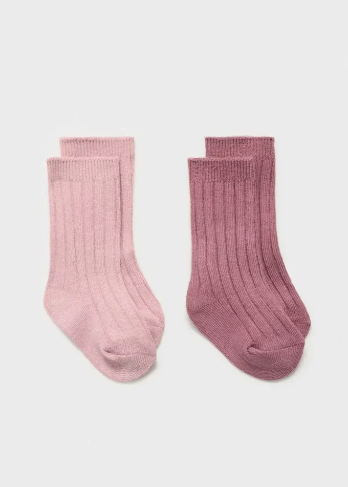 2 pary skarpetek prążkowanych 2 pary skarpetek prążkowanych