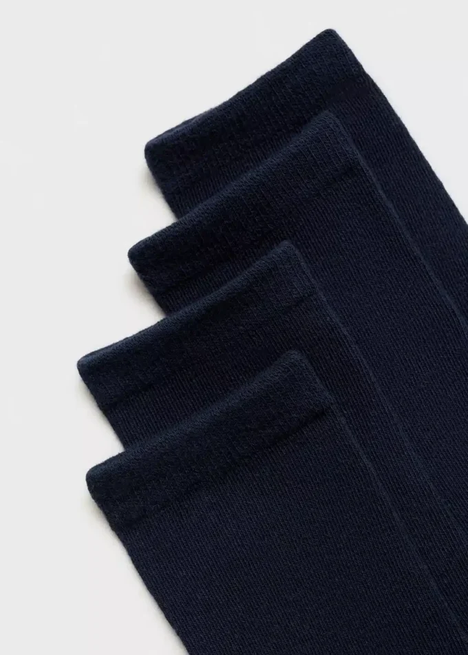 2 pary skarpetek w jednolitym kolorze 2 pary skarpetek w jednolitym kolorze