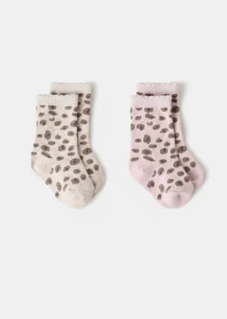 2 pary skarpetek we wzory