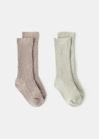 2 pary skarpetek we wzory