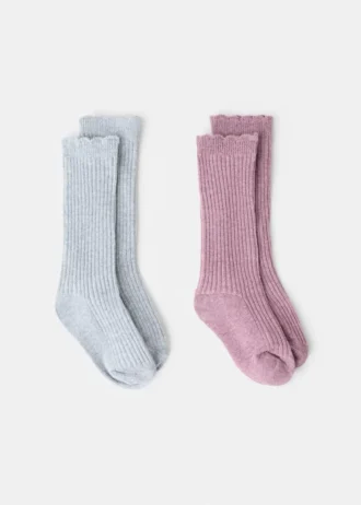 2 pary skarpetek we wzory