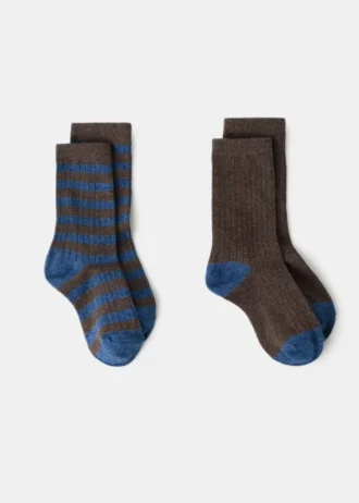 2 pary skarpetek we wzory