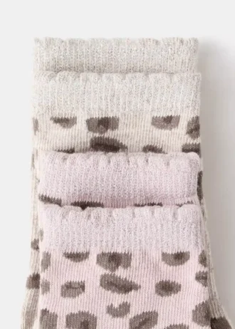 2 pary skarpetek we wzory