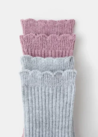 2 pary skarpetek we wzory