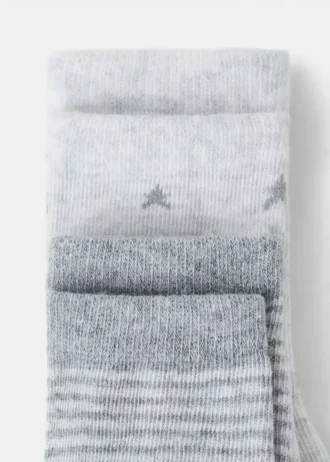 2 pary skarpetek we wzory