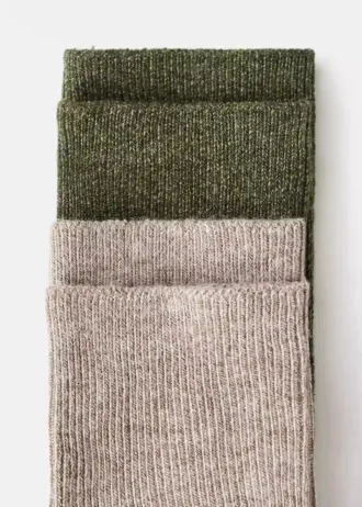 2 pary skarpetek we wzory