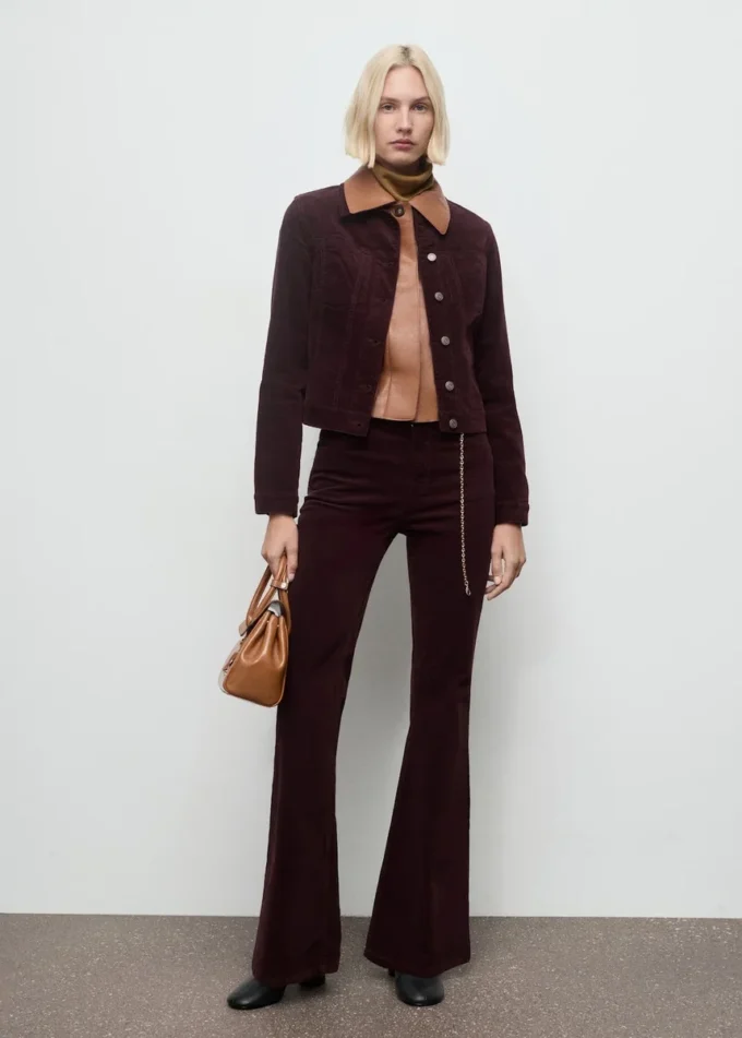 Aksamitna kurtka bomberka z przeszyciami Aksamitna kurtka bomberka z przeszyciami