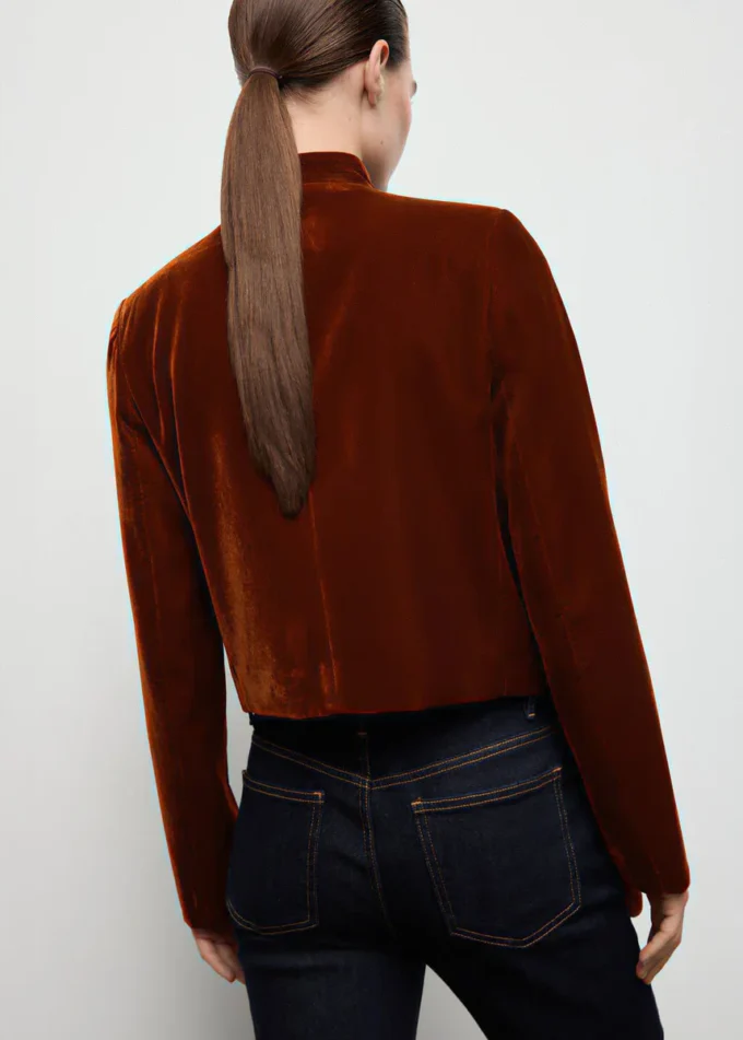 Aksamitna kurtka z guzikami Aksamitna kurtka z guzikami