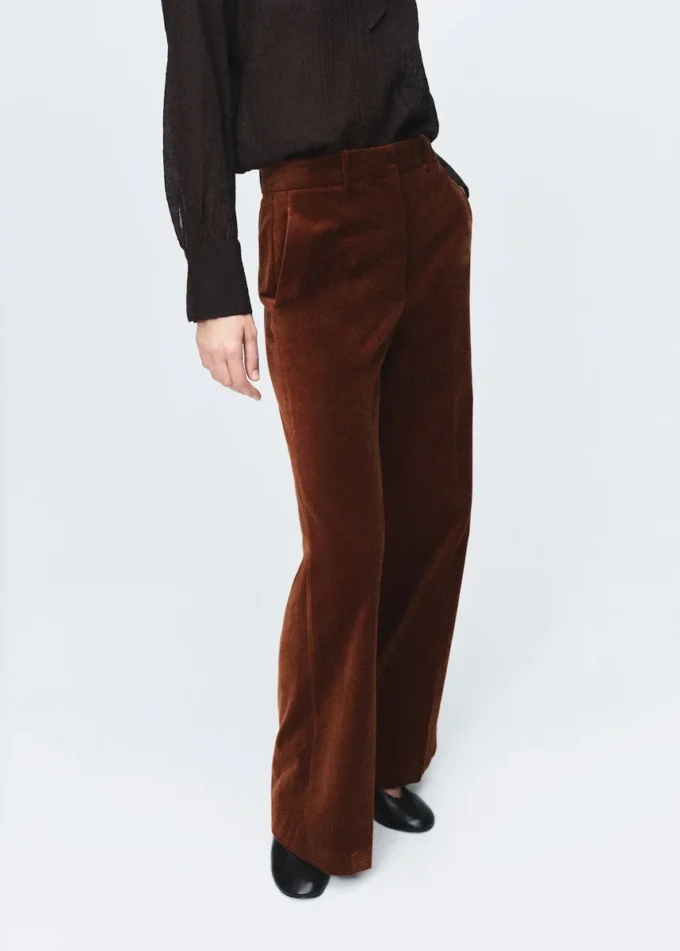 Aksamitne spodnie garniturowe Aksamitne spodnie garniturowe