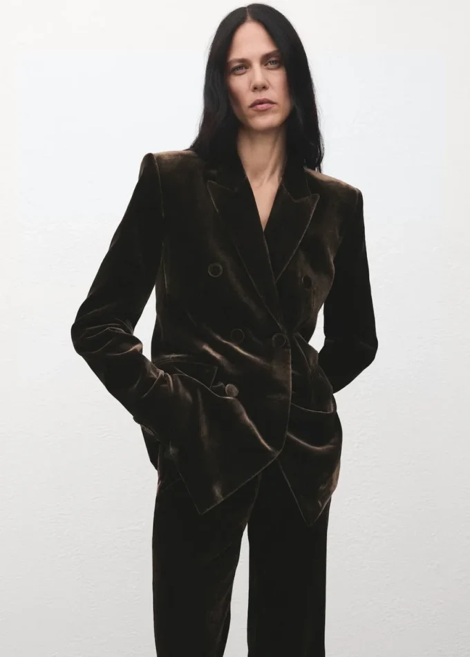 Aksamitne spodnie garniturowe Aksamitne spodnie garniturowe