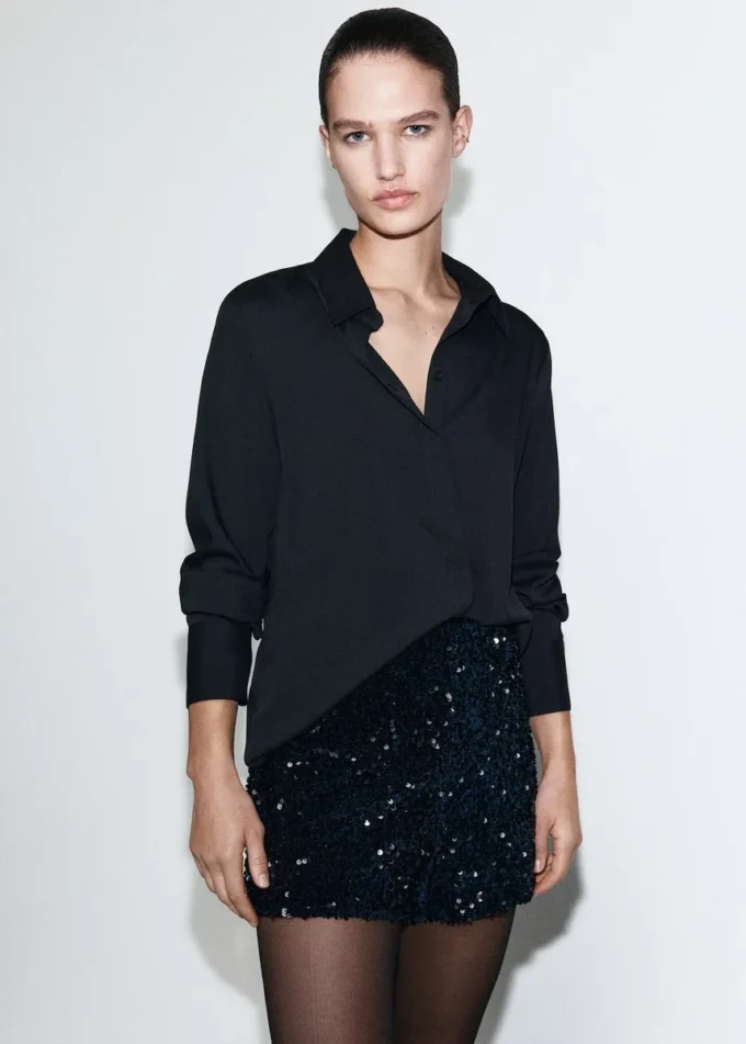 Aksamitne szorty z cekinami Aksamitne szorty z cekinami