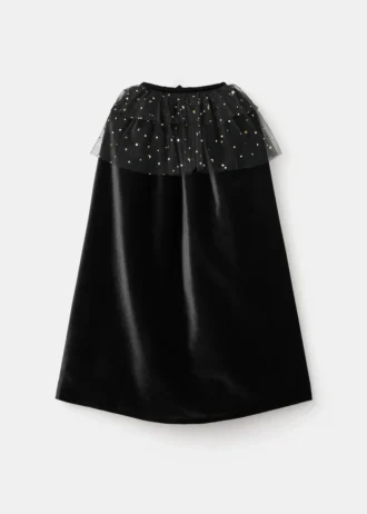 Aksamitny kostium płaszcza