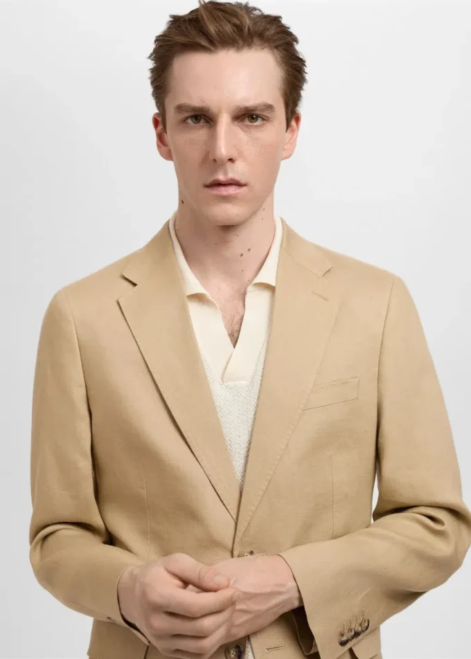 Amalfi 100% len, dopasowana marynarka Amalfi 100% len, dopasowana marynarka