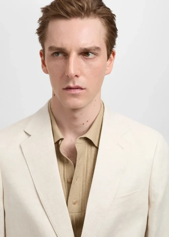 Amalfi 100% len, dopasowana marynarka Amalfi 100% len, dopasowana marynarka