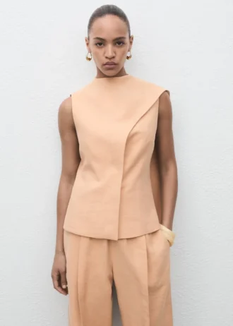 Asymetryczna bluzka z chustą