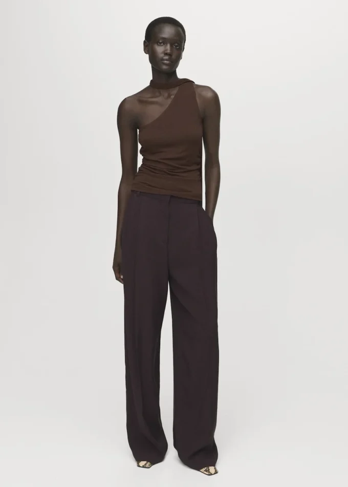 Asymetryczna bluzka z chustą Asymetryczna bluzka z chustą