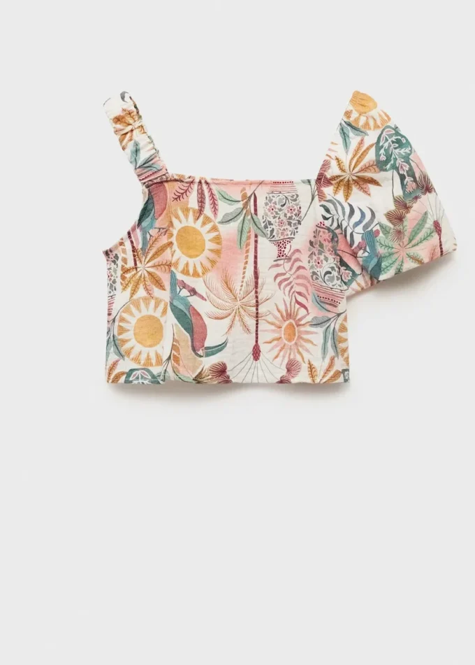 Asymetryczna bluzka z nadrukiem Asymetryczna bluzka z nadrukiem