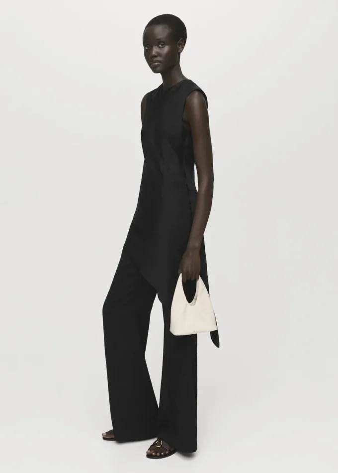 Asymetryczna satynowa bluzka Asymetryczna satynowa bluzka