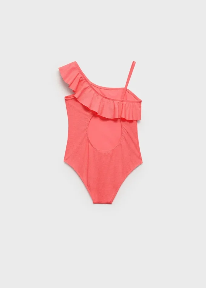 Asymetryczny strój kąpielowy z falbanami Asymetryczny strój kąpielowy z falbanami