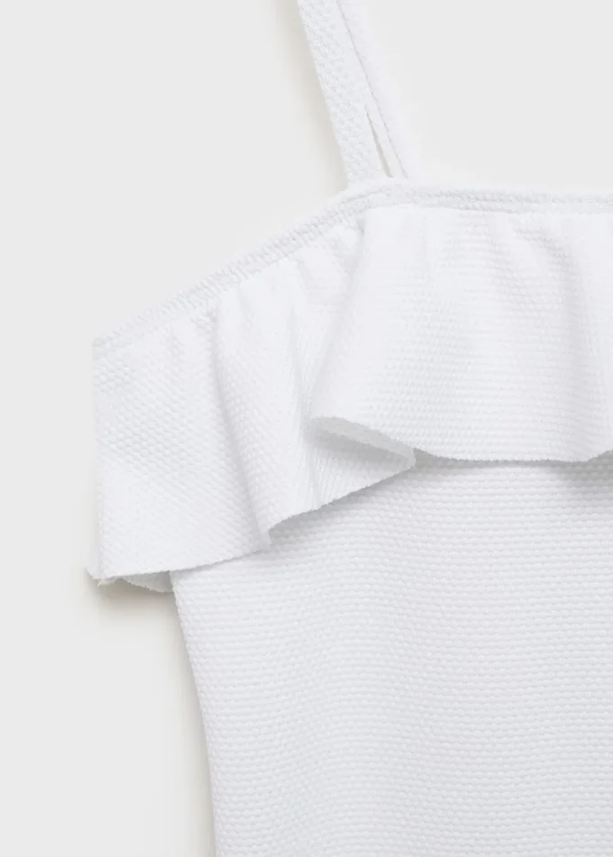 Asymetryczny strój kąpielowy z falbanami Asymetryczny strój kąpielowy z falbanami