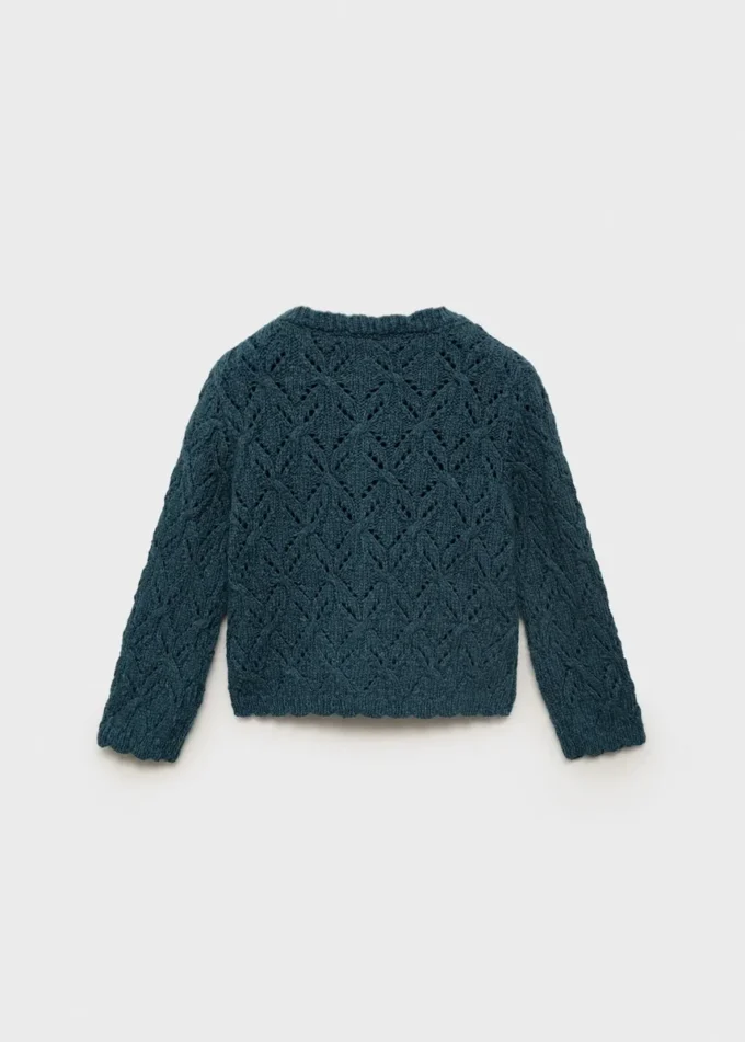 Ażurowy kardigan z dzianiny Ażurowy kardigan z dzianiny