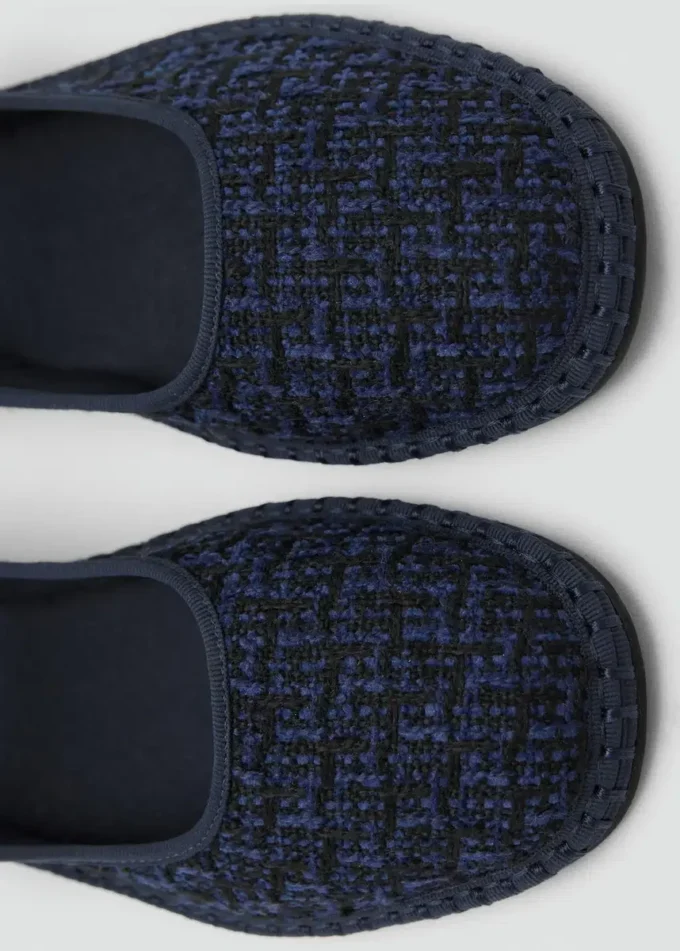 Baletki z tweedu Baletki z tweedu