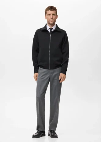 Bawełniana bluza z zamkiem błyskawicznym