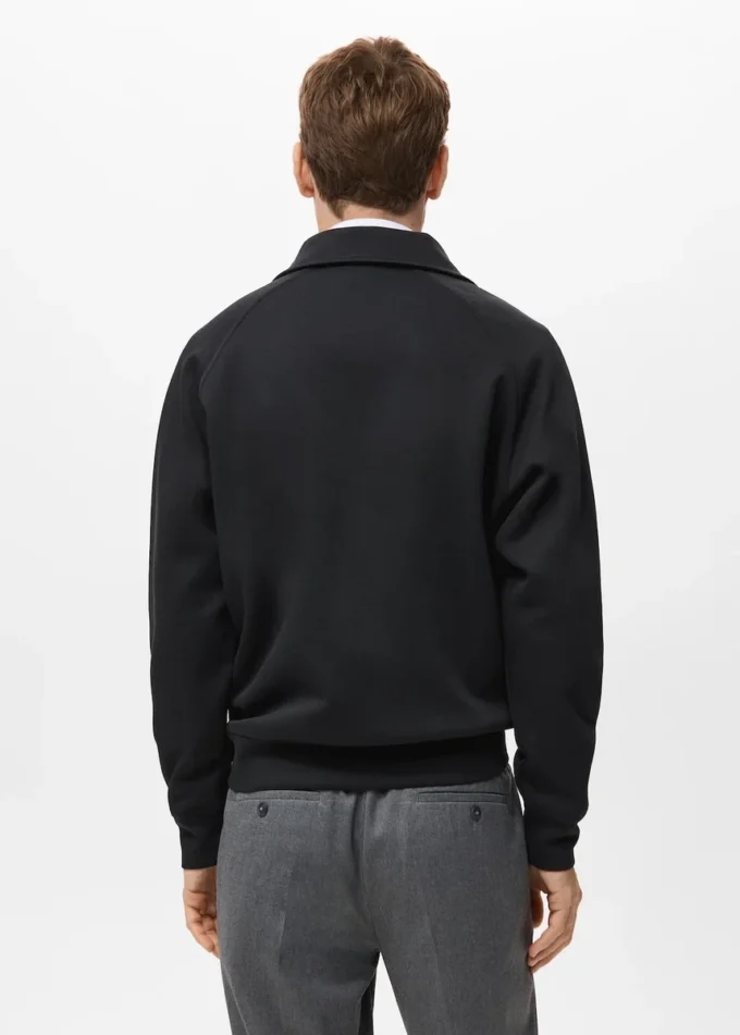 Bawełniana bluza z zamkiem błyskawicznym Bawełniana bluza z zamkiem błyskawicznym