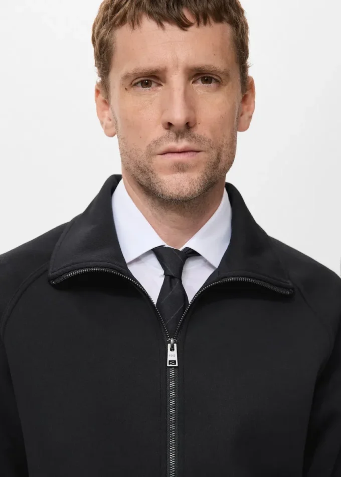 Bawełniana bluza z zamkiem błyskawicznym Bawełniana bluza z zamkiem błyskawicznym