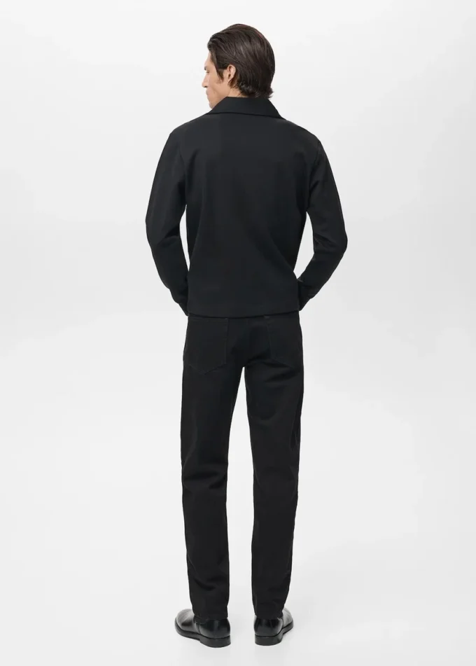 Bawełniana bluza z zamkiem błyskawicznym przy szyi Bawełniana bluza z zamkiem błyskawicznym przy szyi