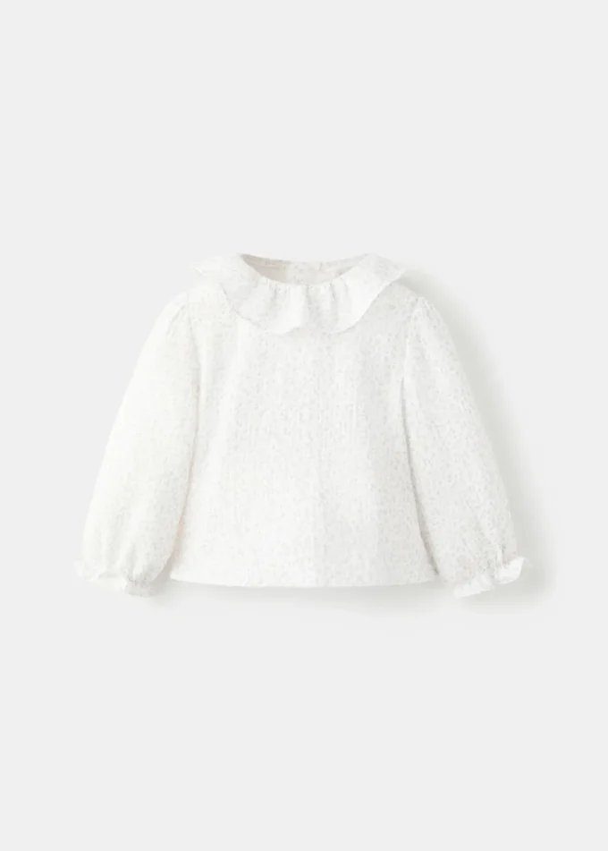 Bawełniana bluzka w kwiatowy wzór Bawełniana bluzka w kwiatowy wzór