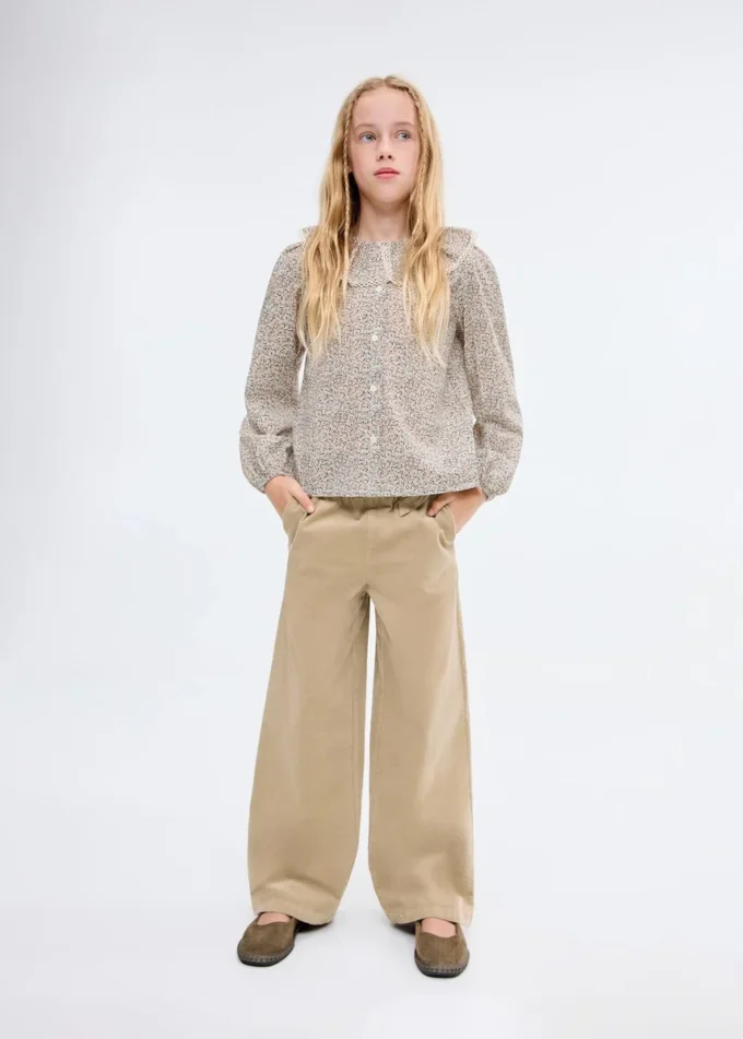 Bawełniana bluzka w kwiatowy wzór Bawełniana bluzka w kwiatowy wzór