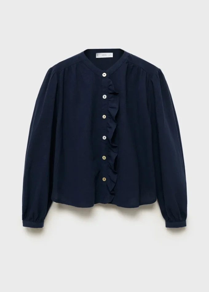 Bawełniana bluzka z falbanami Bawełniana bluzka z falbanami