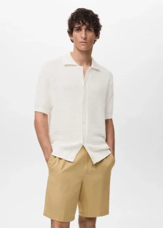 Bawełniana bluzka z koronką