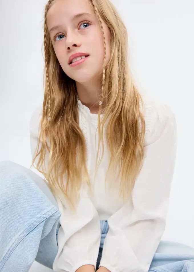 Bawełniana bluzka z koronką Bawełniana bluzka z koronką