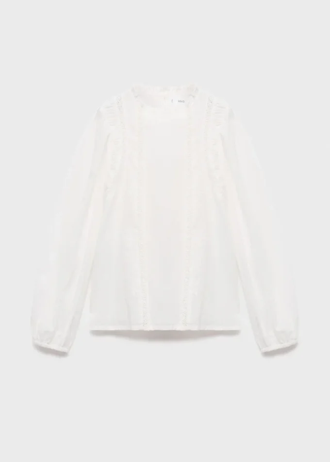 Bawełniana bluzka z koronką Bawełniana bluzka z koronką