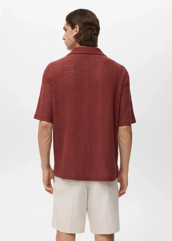 Bawełniana bluzka z koronkowymi detalami Bawełniana bluzka z koronkowymi detalami